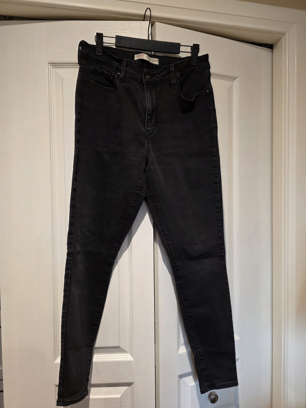 Signature by Levi Strauss Black Skinny High-Rise Jeans